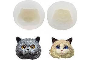 Enliven Your Creations with Our Alluring Resin Kitty Cat Mold Set (British Shorthair & Ragdoll)