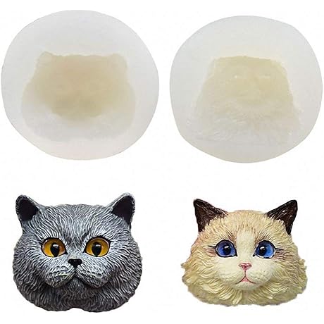 Enliven Your Creations with Our Alluring Resin Kitty Cat Mold Set (British Shorthair & Ragdoll)