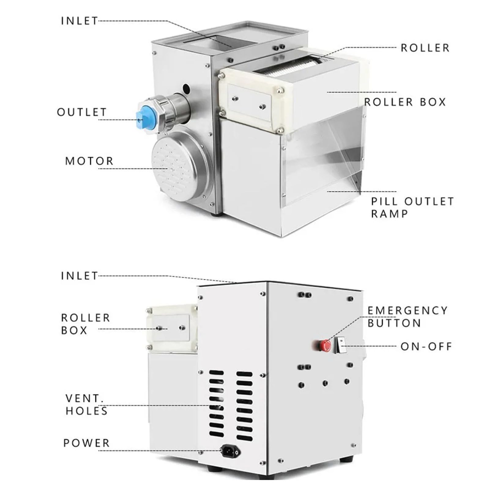 Maszyna do robienia pereł do herbaty z mlekiem, 400 W automatyczna maszyna do tabletek do pereł tapioki, kulek taro, manioku i pigułek miodu, 3-12 mm, idealny do użytku domowego i komercyjnego