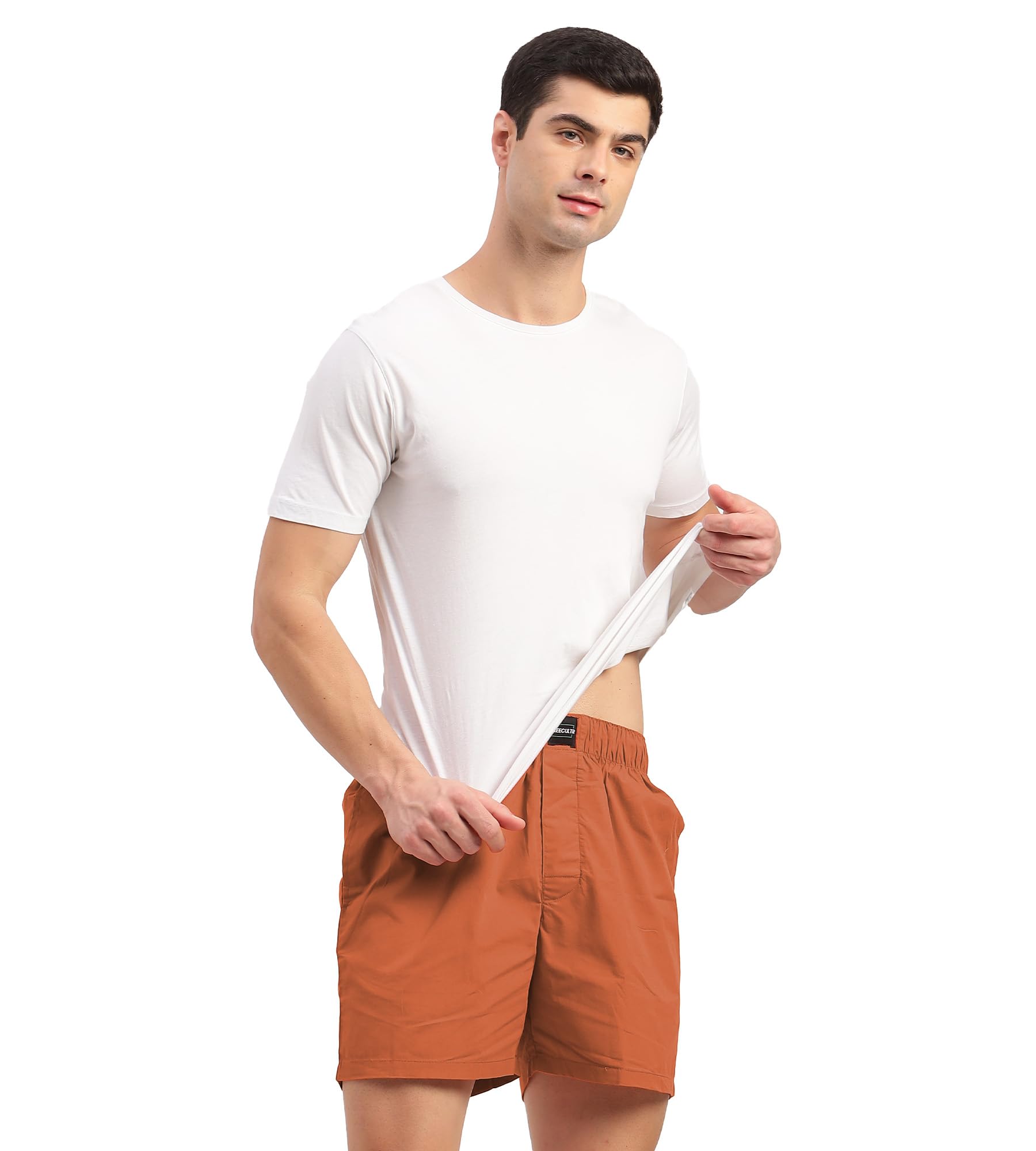 freecultr Cotton Boxer Shorts for Men Dual Pockets Moisture Wicking Microfibre | Pack of 1 | Regular Fit | Breathable & Comfortable Half Short Pants Ultrasoft Waistband-picture-14