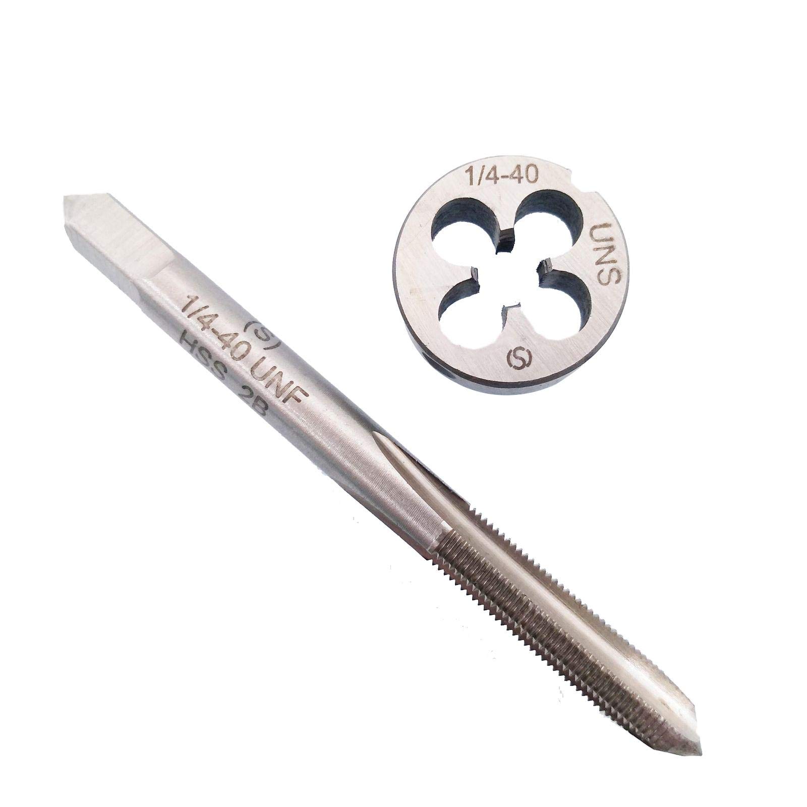 Macho de roscar HSS 1/4-40 UNF y 1/4-40 UNS Die Recta