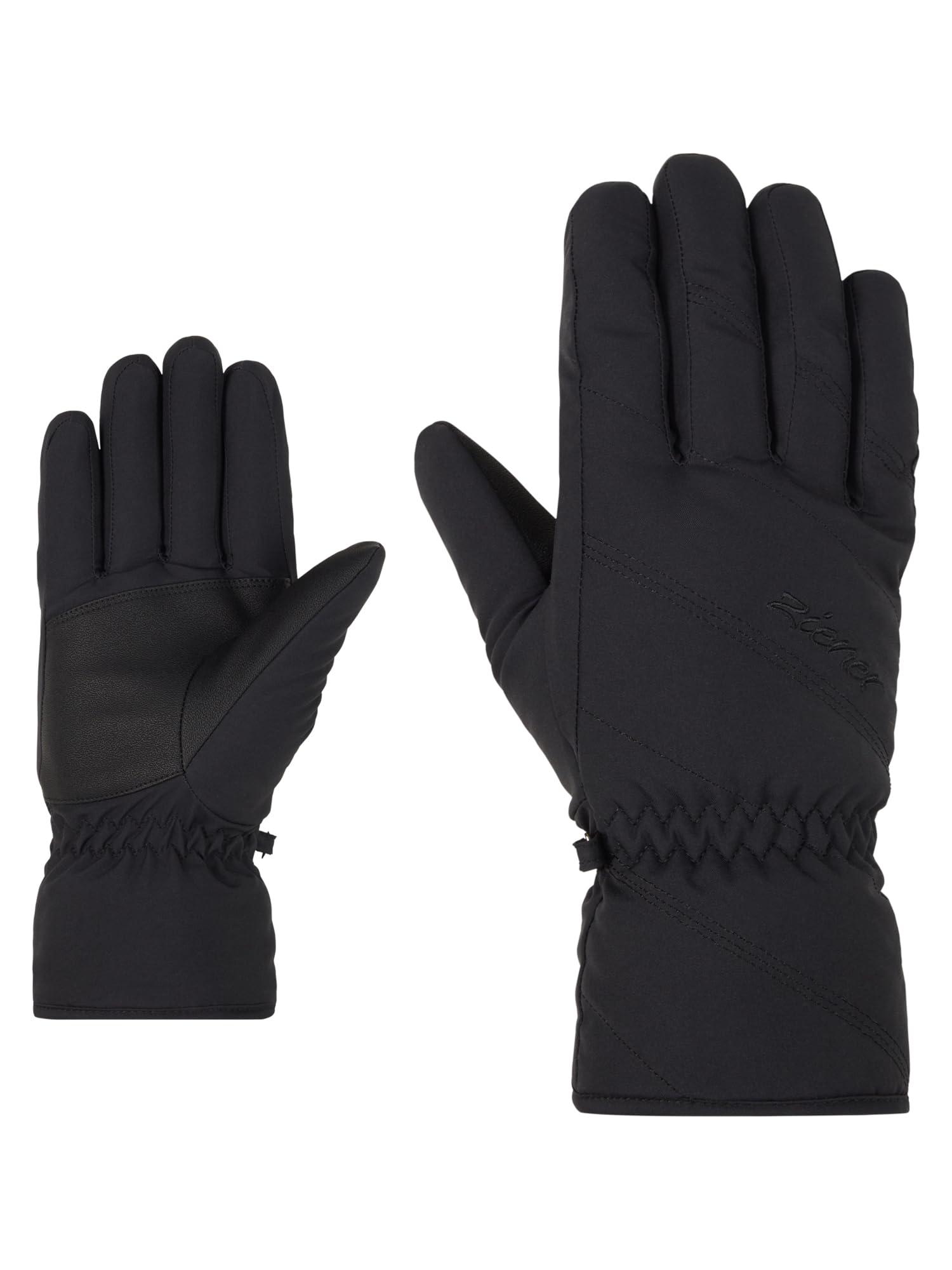 Ziener KAILANY Women's Ski/Winter Sports Gloves, Black, 8.5
