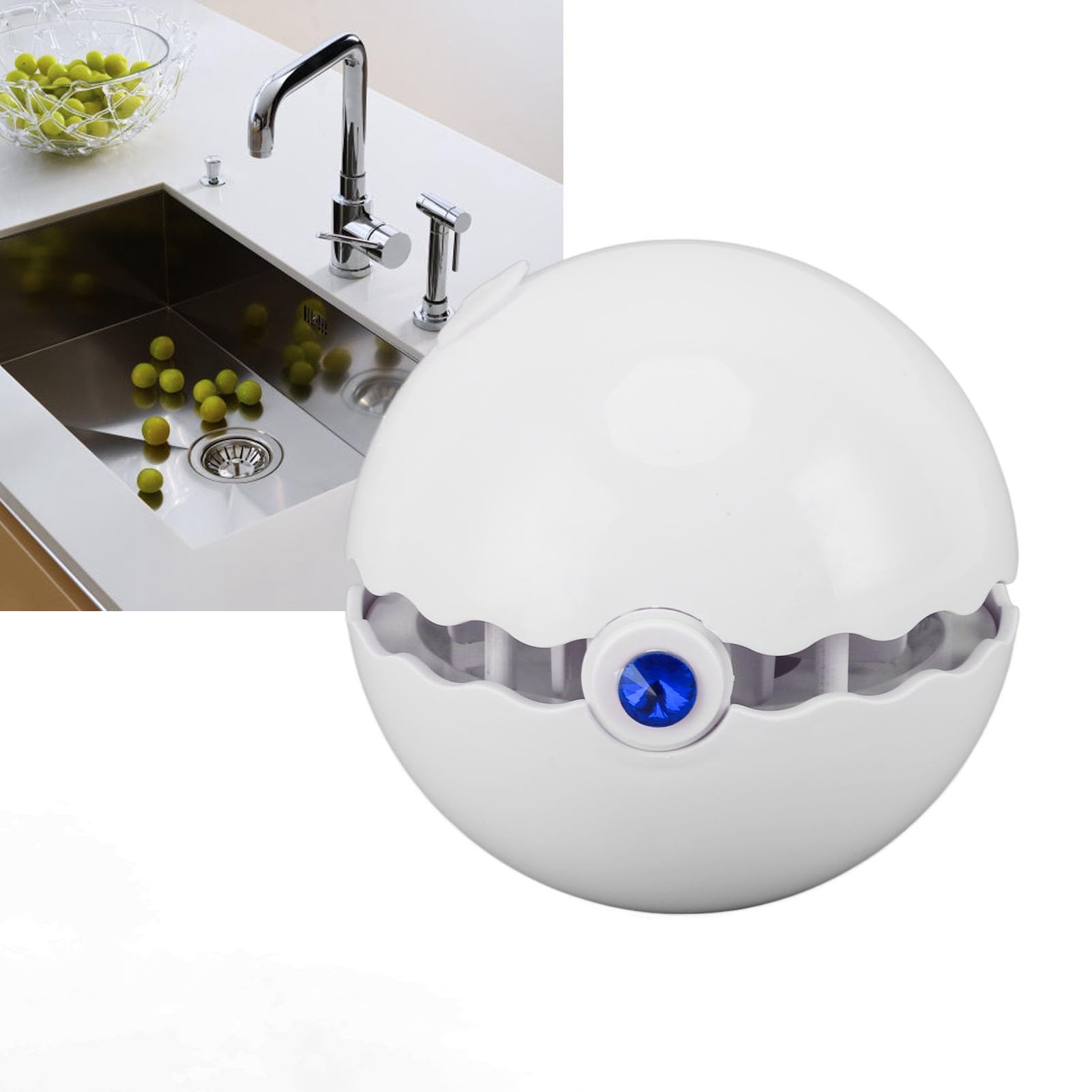 Ejoyous Mini Lavavajillas Lavavajillas USB ABS Rotación de Alta Velocidad 1200 MAh IP67 Fregadero Compacto para Platos Tazones Tenedores Hogar Cocina RV Viajes (BLUE)