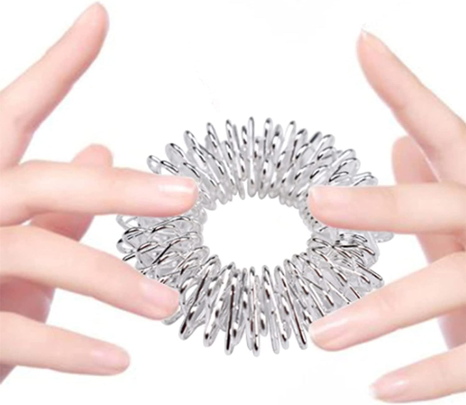 7Pcs Multicolor Finger Massage Rings Prickly Sensory Acupressure Ring, Color Professional Processed，Manual Massage Balls，Exercise One's Fingers Health Care Products Health and Household,Massage Tools view 5