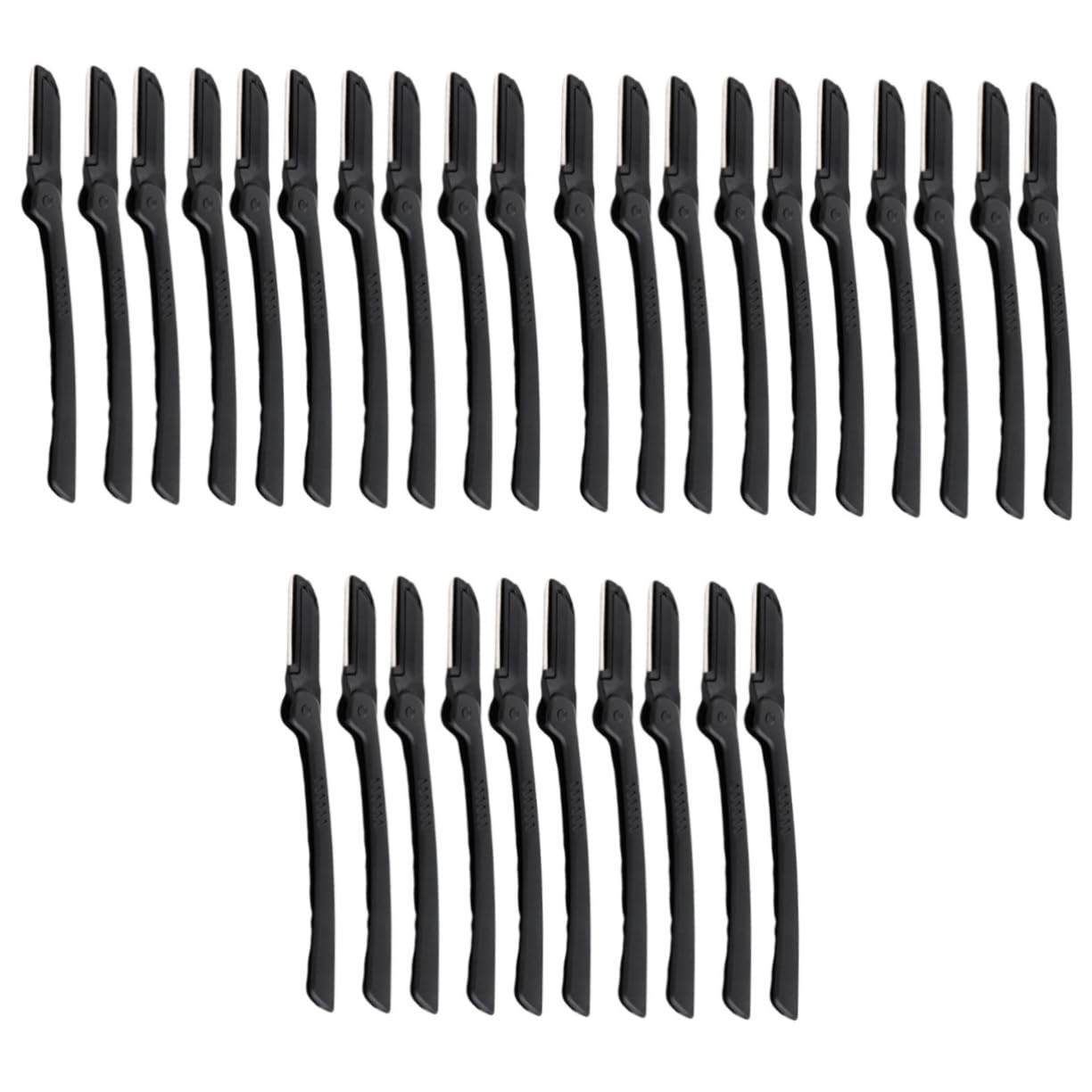 NOLITOY 30pcs Eyebrow Trimming Tool Folding Eyebrow Razors for Precision Grooming and Shaping Lightweight Makeup Kit for Home Use
