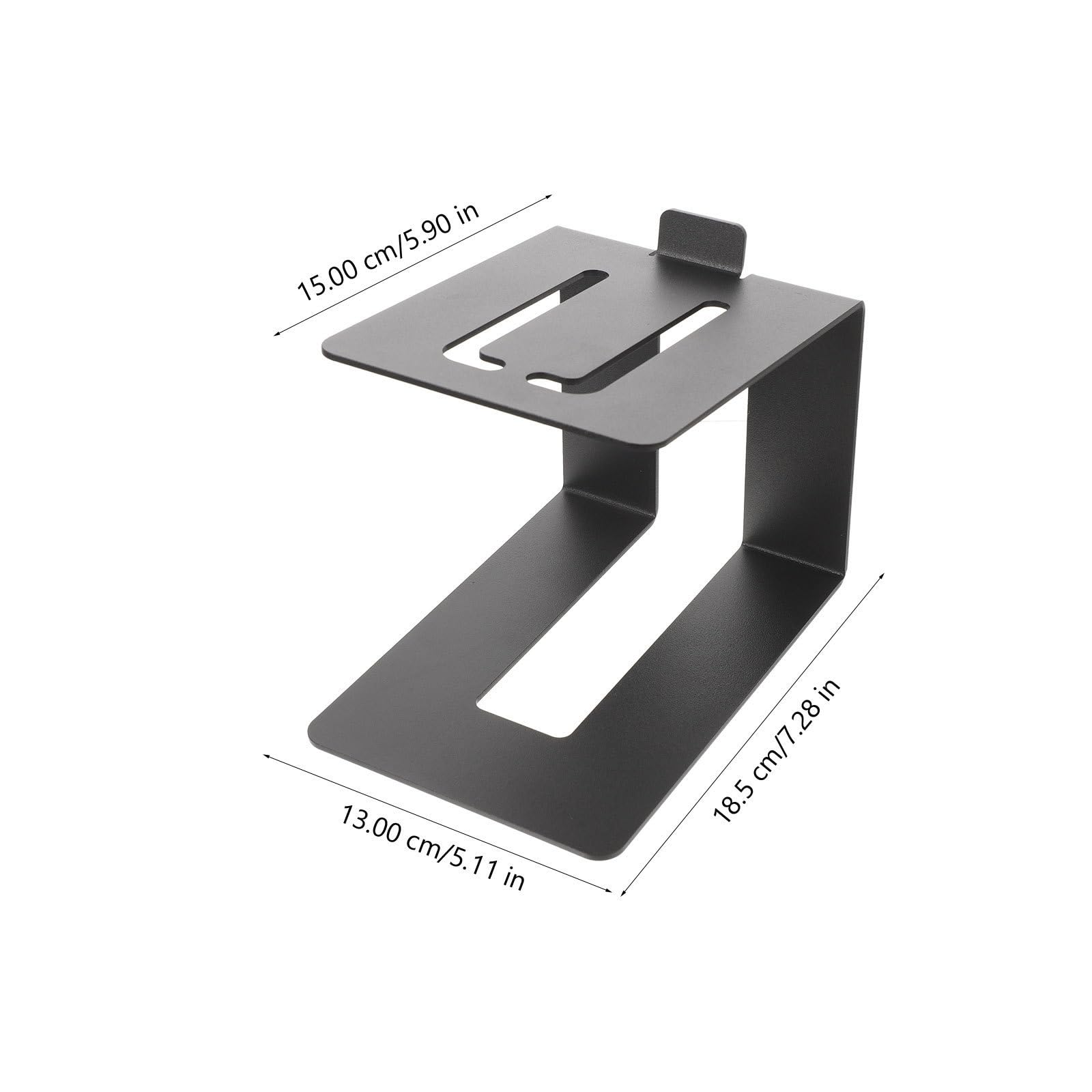 Toyvian Soporte Metálico Negro Ajuste Fijo, para Altavoces de Escritorio