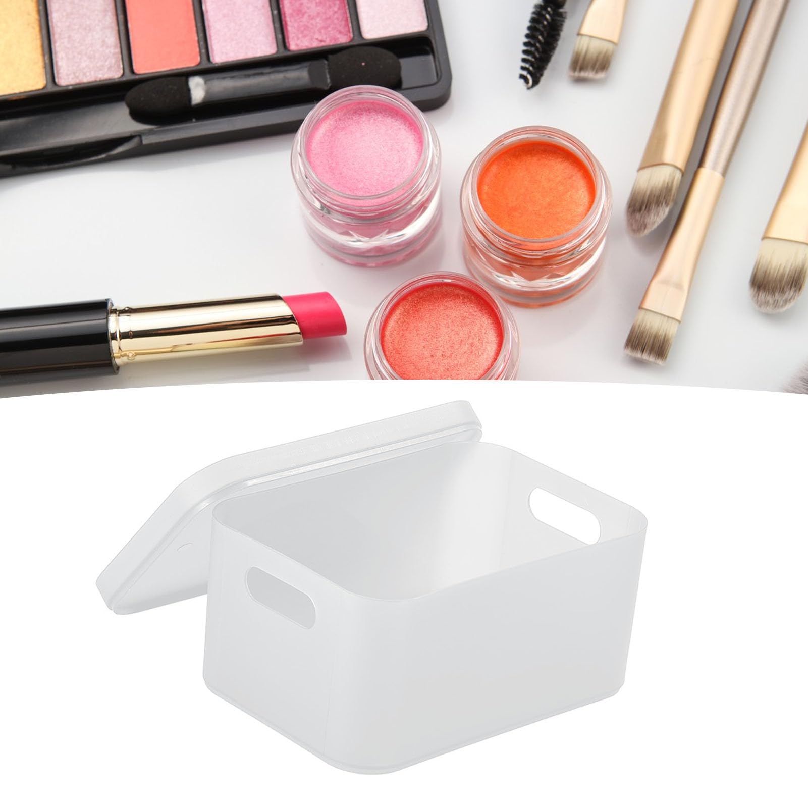 Make-up-Organizer Aus Kunststoff – 5 Fächer, Weiß, Für Schminkutensilien & Accessoires
