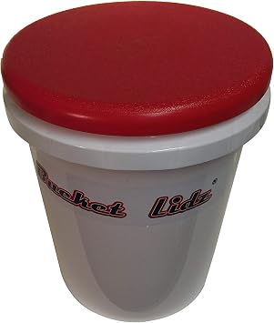 Bucket Lidz 3 Pack Plastic Lid for Storage, and Seating - Easy Snap On & Off - Perfect for Car Wash, Tools, Sports, and Gardening- Fits 3.5, 5, 6 Gallon Made in The USA