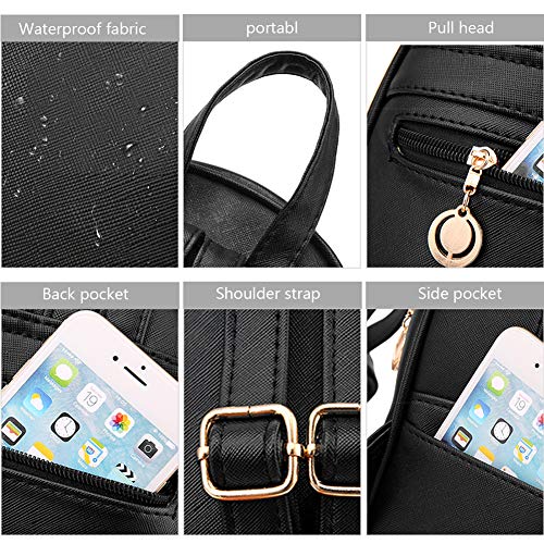 Image of I IHAYNER Girls Bowknot Cute Leather Backpack Mini Backpack Purse for Women