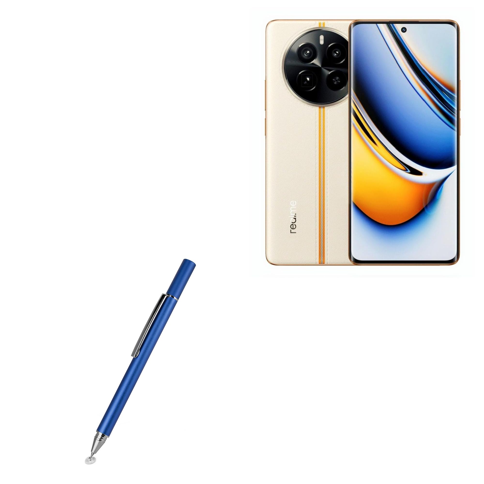 BoxWave Stylus Pen Compatible with Realme 12 Pro - FineTouch Capacitive Stylus, Super Precise Stylus Pen - Lunar Blue