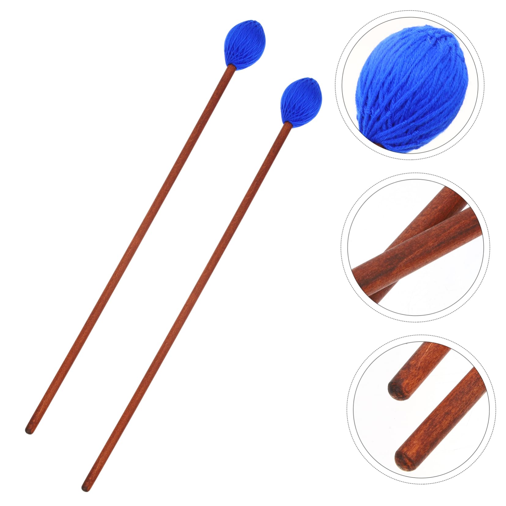 ifundom 6stücke Marimba Mallets Für Zungentrommeln Mittelhart Mit Ahornstiel Für Percussion-übungen Und Aufführungen Langlebig Und Praktisch Farbe Zufällig