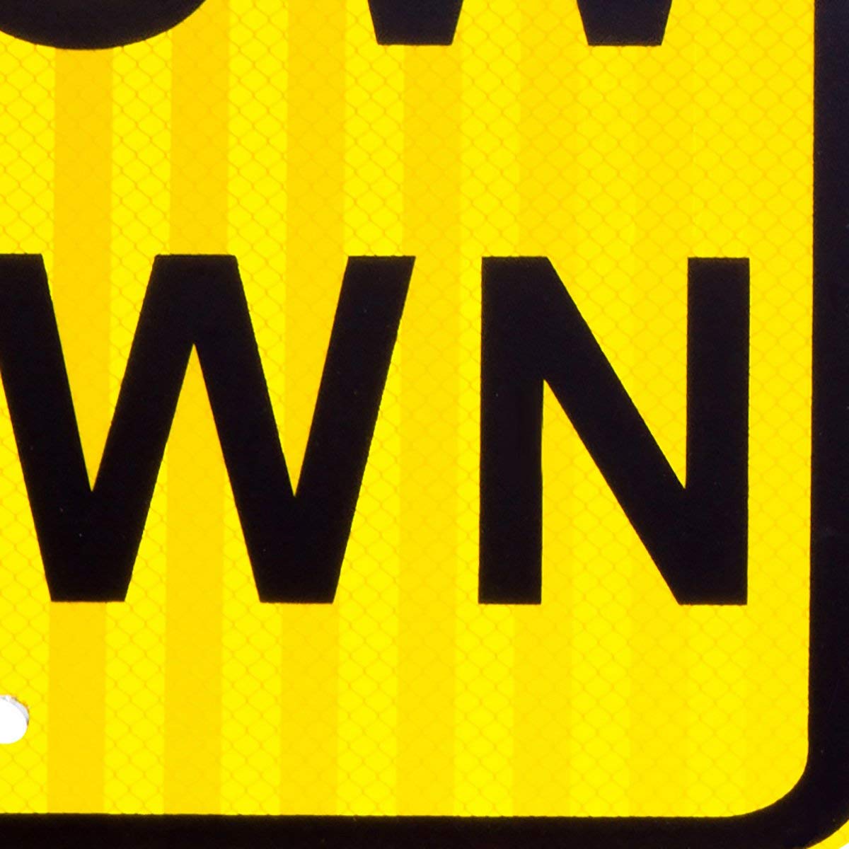 Señal de tráfico con texto en inglés «Please Slow Down for Neighborhood Safety» de 30,5 x 45,7 cm con reflectante prismático 3M de grado de ingeniero, 2 mm de grosor, señal de advertencia duradera