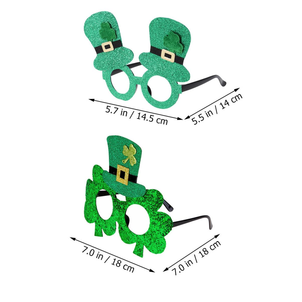 Abaodam 10 Piezas Gafas Irlandesas Decoración Irlandesa Regalos Irlandeses Gafas De Maquillaje Gafas Divertidas Niños Gafas Del Día De San Patricio Gafas De Fiesta De Navidad St Marcos