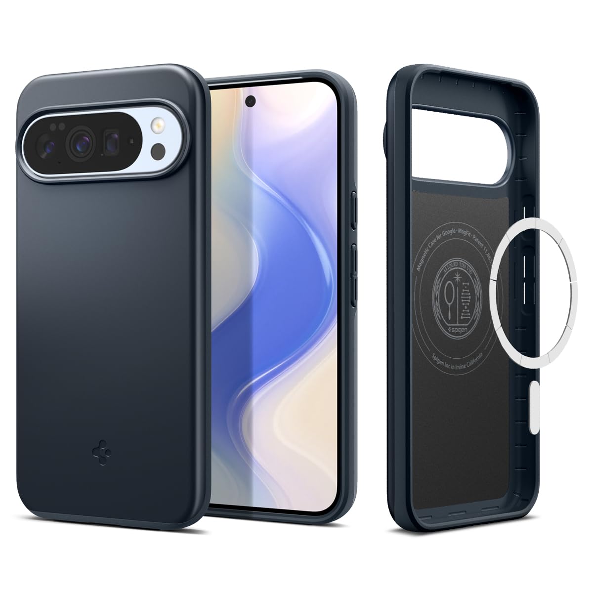 Spigen Case for Pixel 10 Pro XL Case, Thin Fit MagFit Designed for Google Pixel 10 Pro XL - Metal Slate