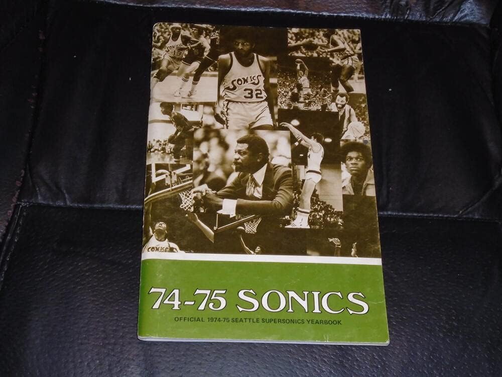1974 1975 SUPERSONICS SONICS NBA BASKETBALL MEDIA GUIDE NR MINT