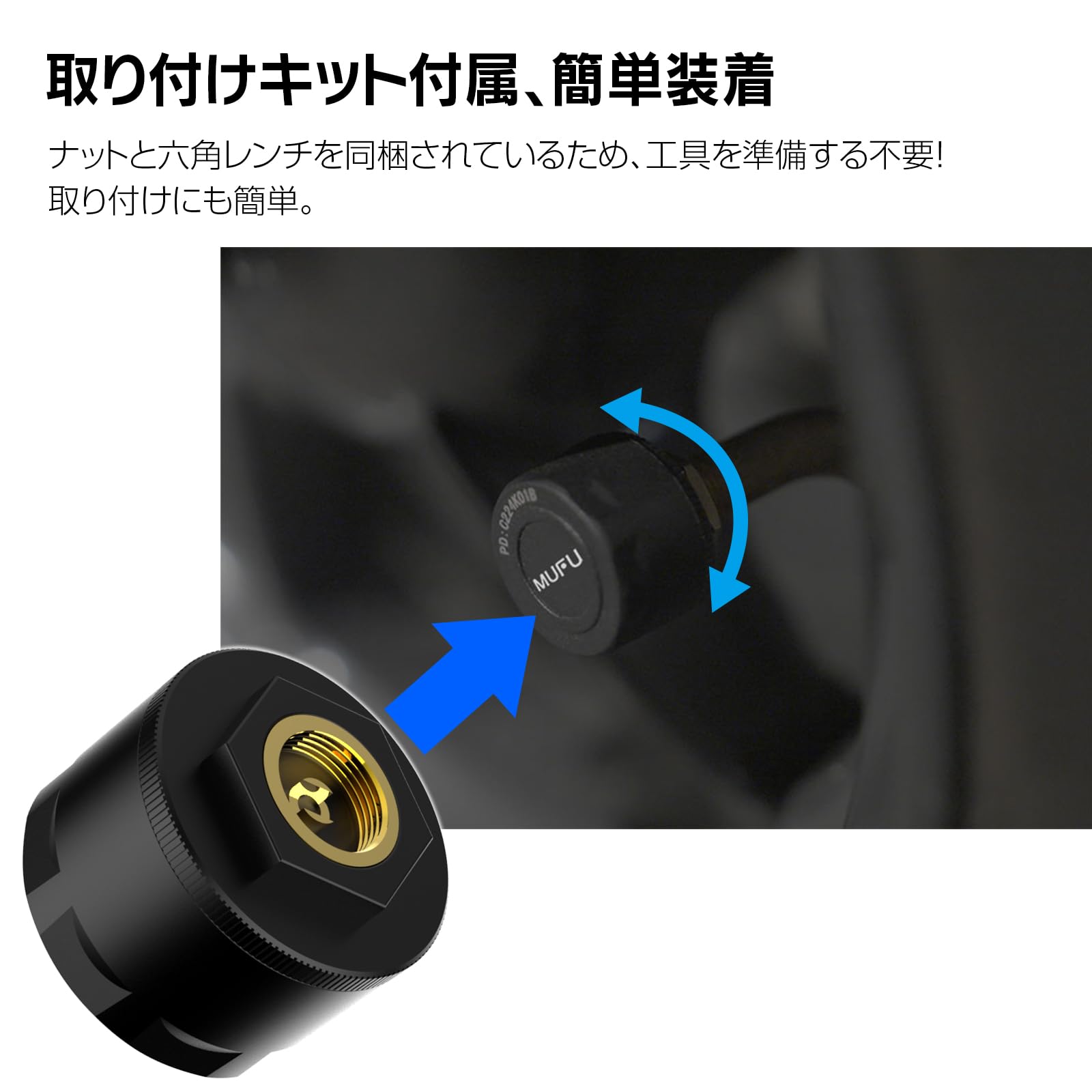 Amazon.co.jp: MAXWIN タイヤ空気圧センサー 空気圧監視 温度監視 二輪 