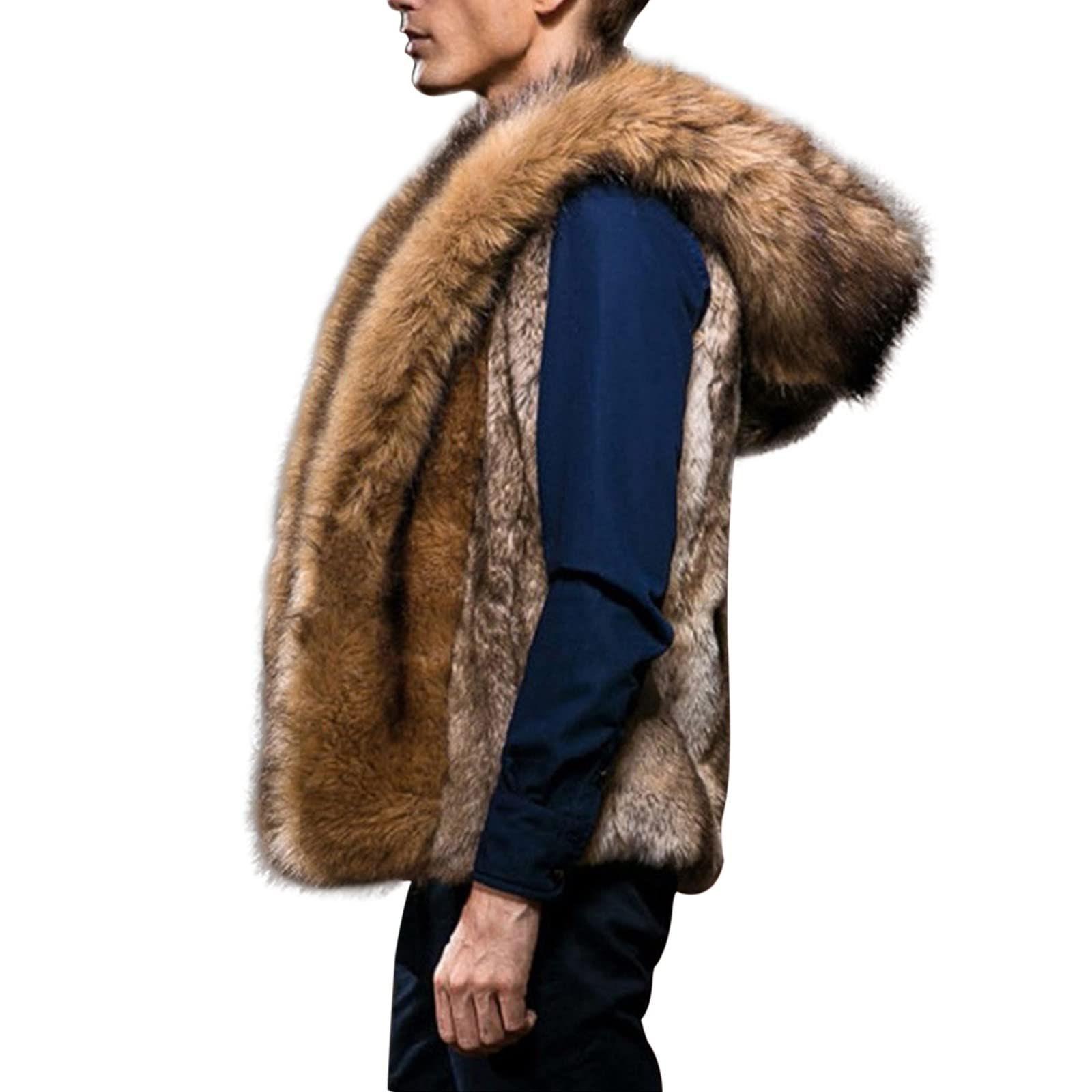 Cappotto lungo soffice da uomo caldo montagna leggero sottile soffice giacca sherpa sfocata addensare morbida giacca di peluche capispalla invernale calda peluche soffice giacca capispalla