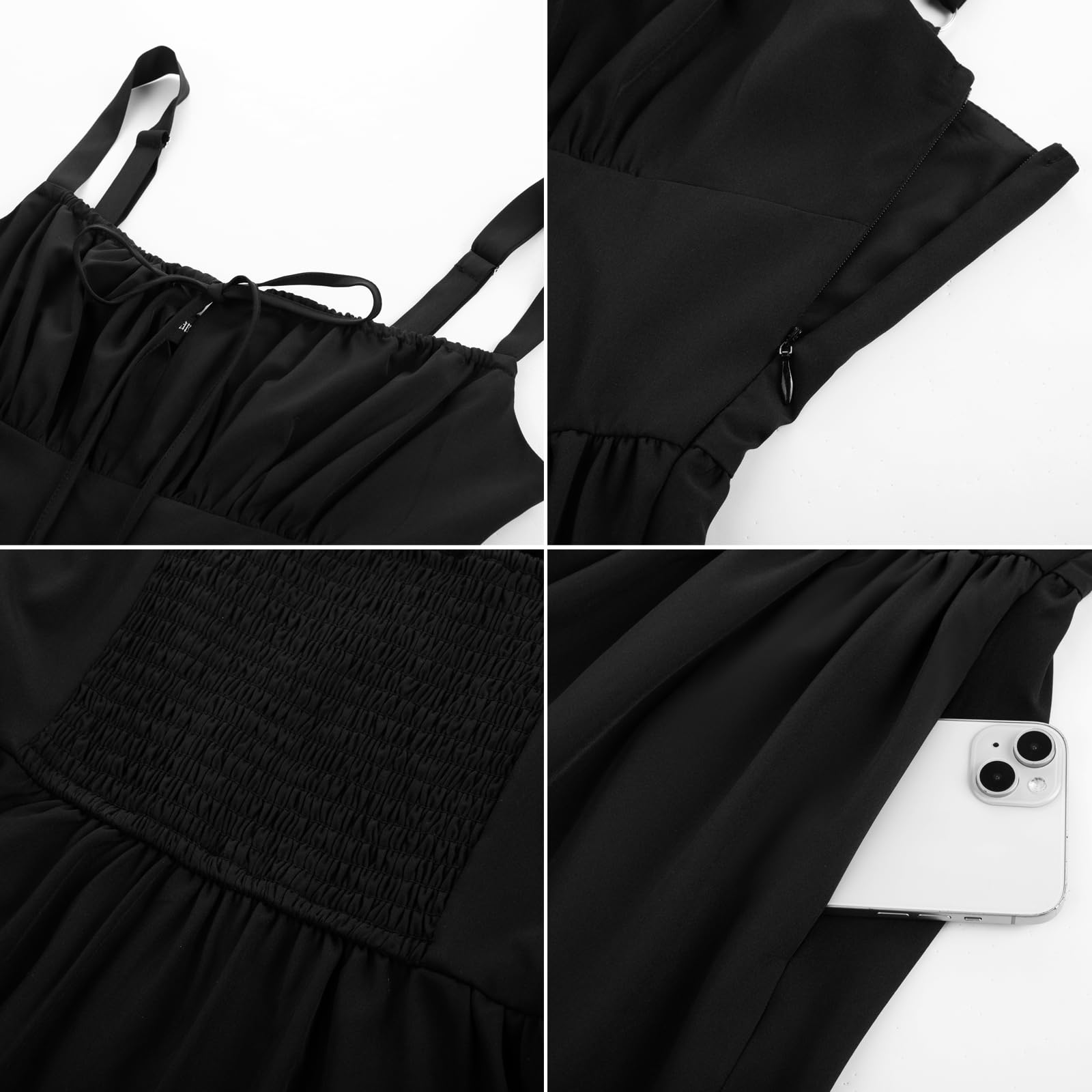 SCARLET DARKNESS Abito Donna Stile Vittoriano Corto Estivo con Stampa Elegante Spaghetti e Vita Stretta