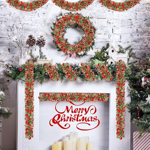 Image of 50 Ft Christmas Tinsel Garland Thick Tinsel Garland Xmas Tree Decorations Metallic Tinsel Twist Garland for Christmas, Birthday, Party Decor Indoor Outdoor Party Supplies