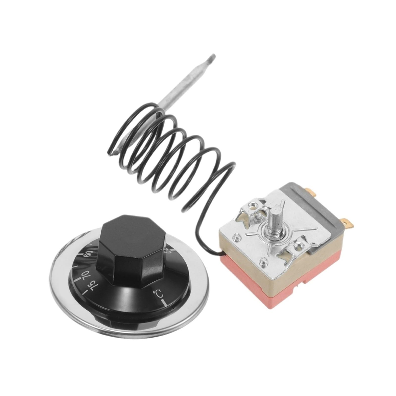 Fridge Thermostat,Capillary Thermostat Mechanical 16A Adjustable Temperature Switch For Heater Refrigerator Oven Stove