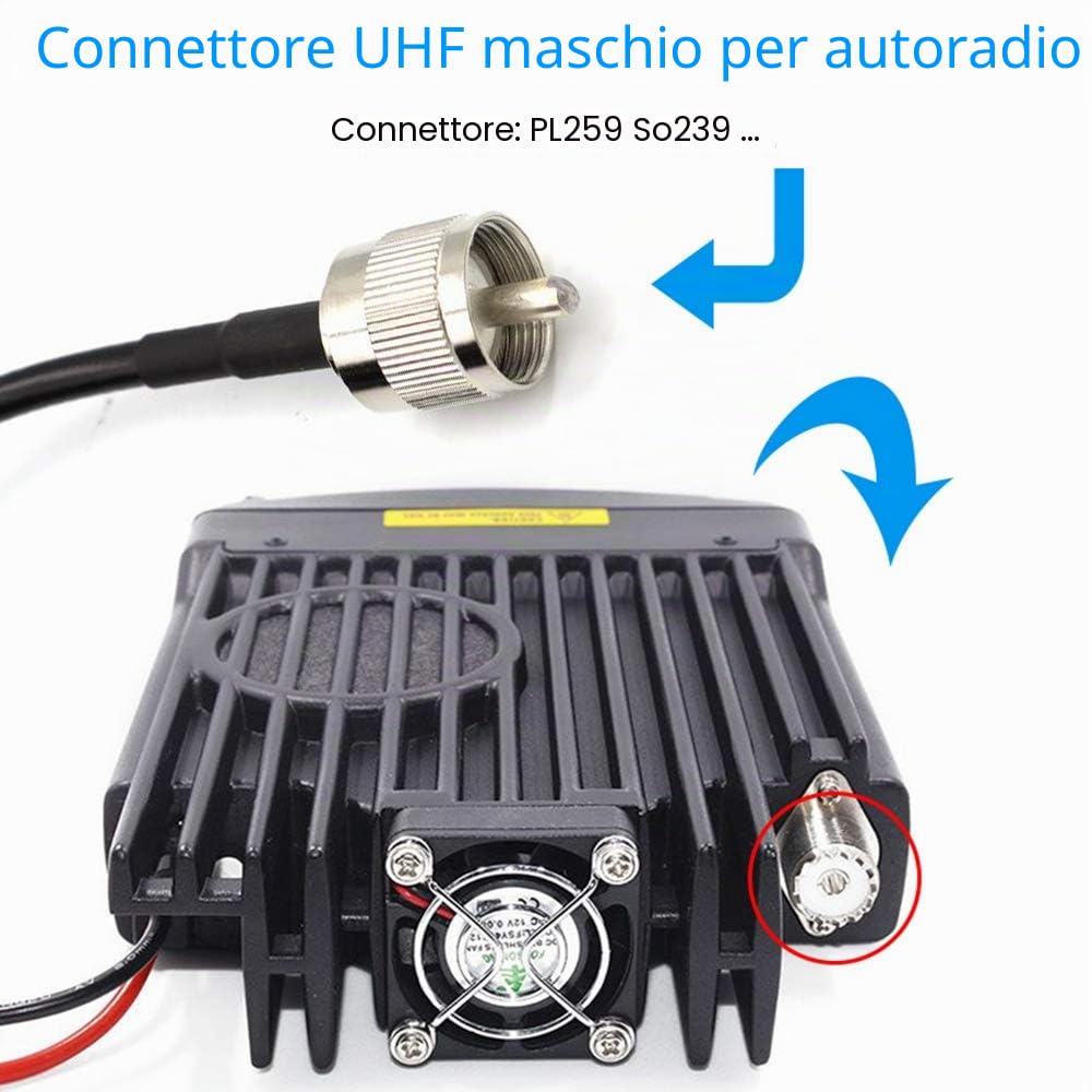 SO239 Supporto Magnetico Base UHF PL-259 Cavo Antenna Tetto o Tronco per radio mobili PL259 Connettore per Yaesu Kenwood Vertex Icom Mobile Radios