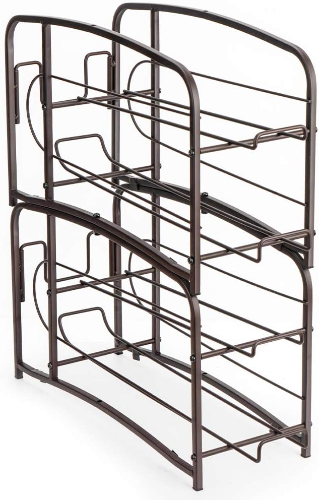 Auledio Beverage Can Dispenser Rack, Stackable Can Storage