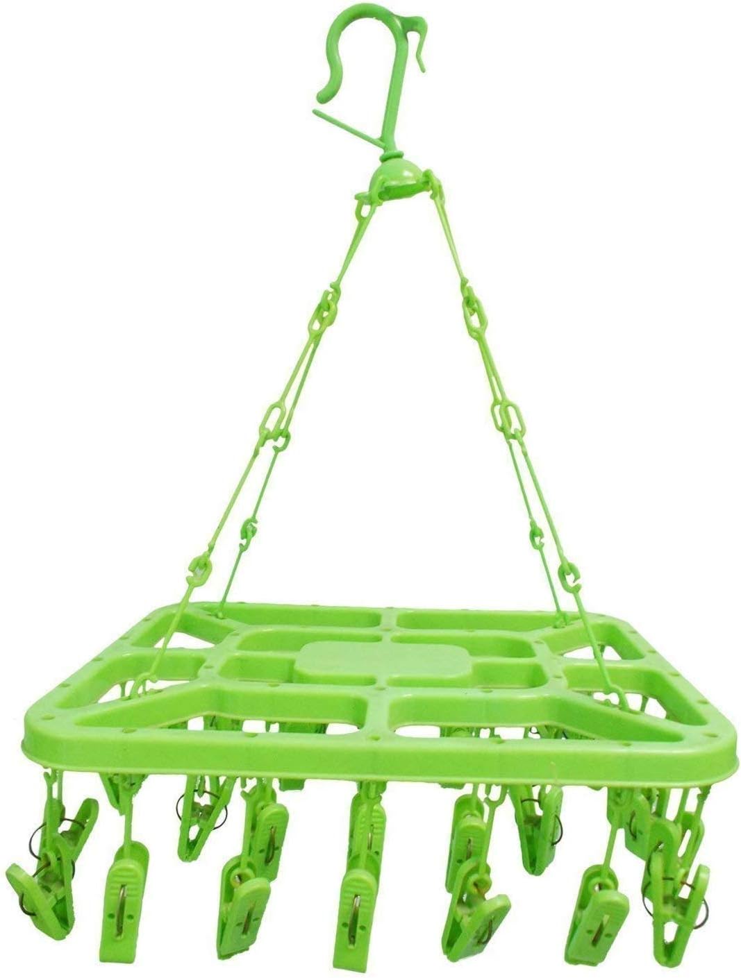 Plastic 36 Clips Baby Clothes Hanger (Multi)