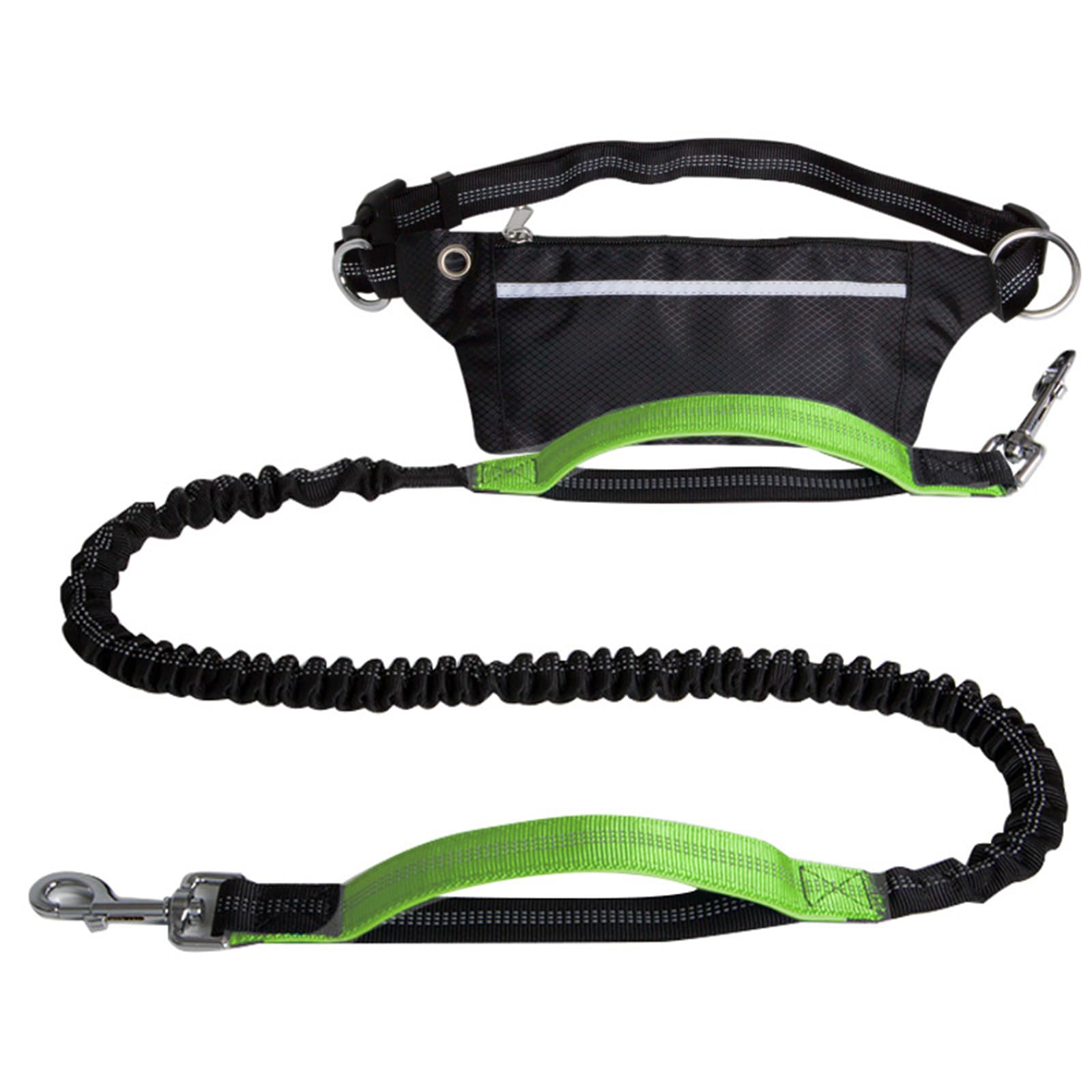MICFENY Sports Waist Bag Long Leash for Dog Multifunctional Leash Outdoor Sports Reflective Waist Bag for Training Hiking