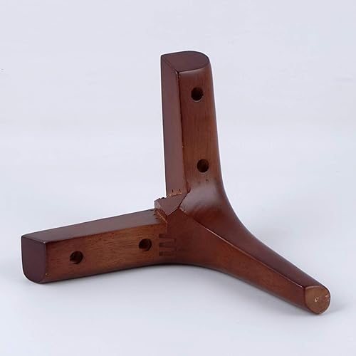 Miniatura 5 de Patas modernas de madera maciza de roble de mediados de siglo, patas de sofá triangular, patas de mesa de café, armario de TV, mesita de noche,