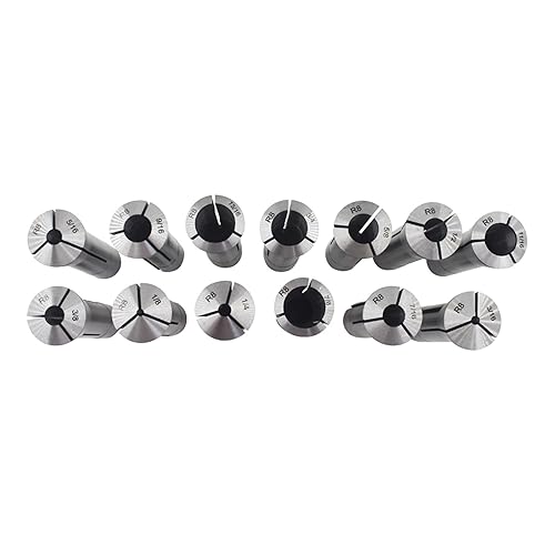 Miniatura 4 de kimllier Juego de pinzas de resorte de agujero redondo R8 de acero al carbono, 13 unidades, 18-78 pulgadas, apto para torneado de mecanizado