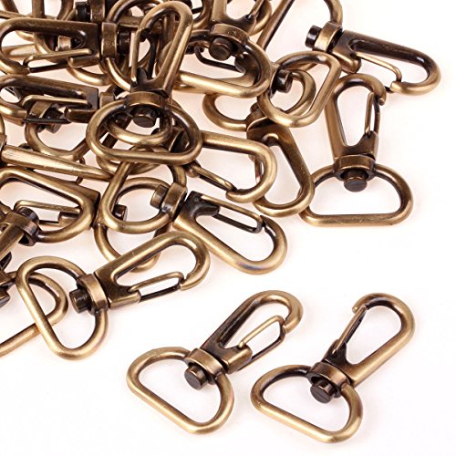Cotowin 3/4-Inch Antique Brass Curved Lobster Clasps Swivel Trigger Clips Snap (Pack Of 20) #TOP7