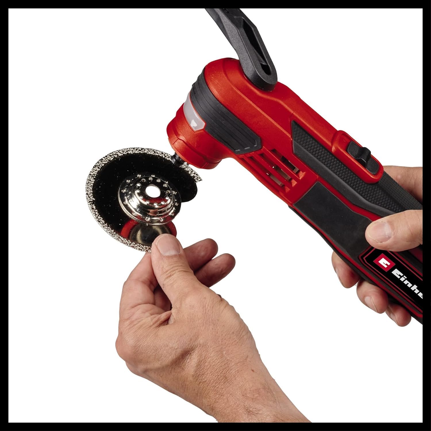Einhell Herramienta multifunción TE-MG 350 EQ (350 W, 22000 a 40000 min^-1 número de oscilaciones, luz LED, cierre de sujeción rápido, incl. maletín y accesorio)