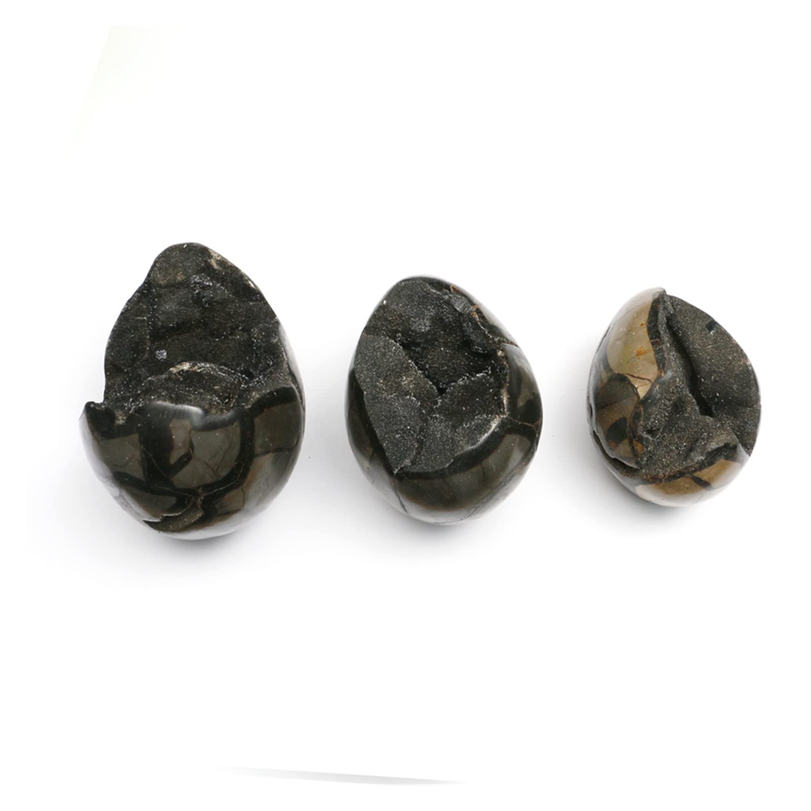 Zufällige 1000–1500 g natürliche Drachen-Septar-Geode, Quarz, große Eiersteine, Cluster-Kristalle, Pendel, Weissagung, Edelsteine, Dekoration Voller Textur