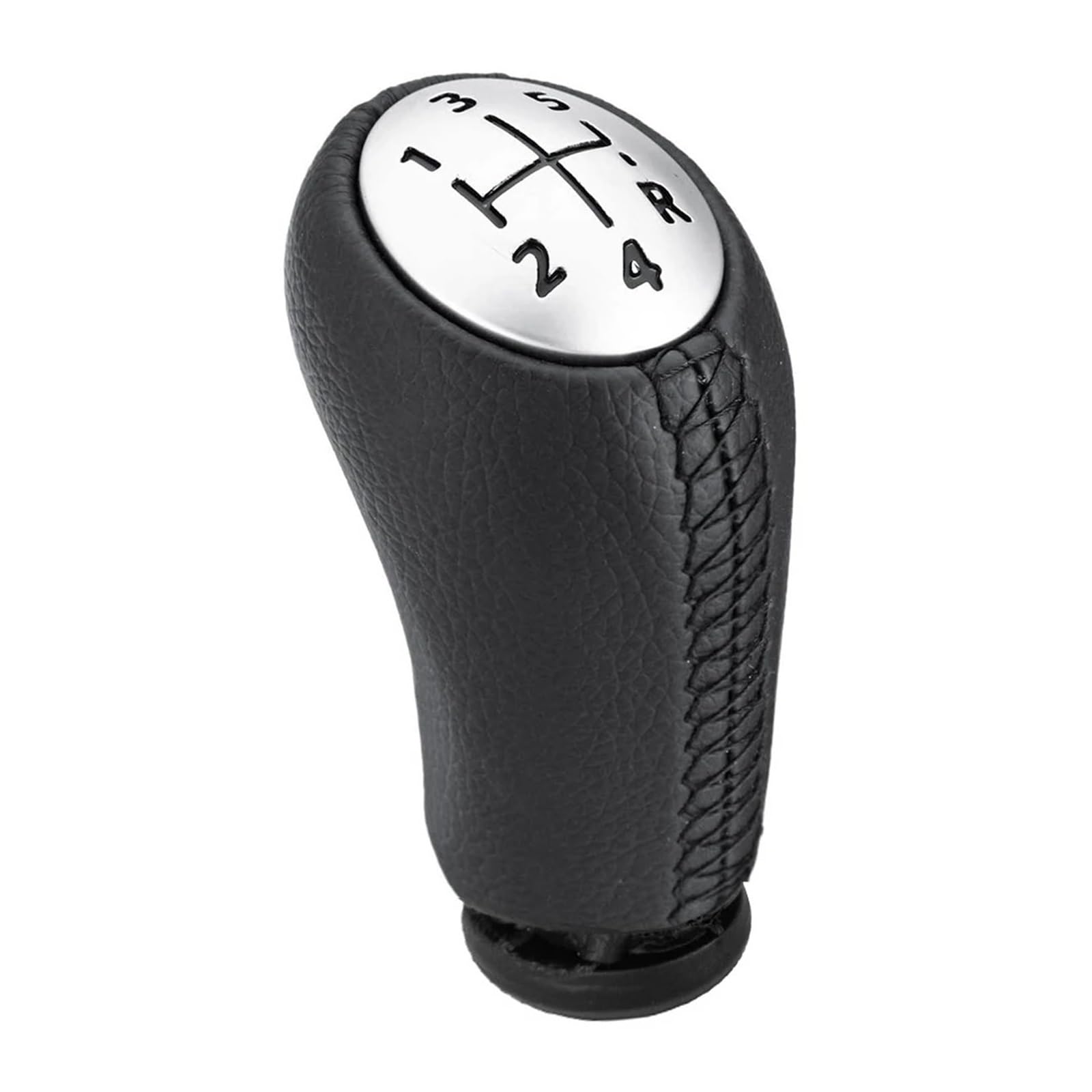 BWSDMZJQRT Car Gear Shifter Knob for CLIO 3 III for Megane MK2 for Scenic MK2 5 Speed Gear Shift Knob Stick Head Car Gear Shift Lever Handle Auto Accessorie 17MM(Black Line)