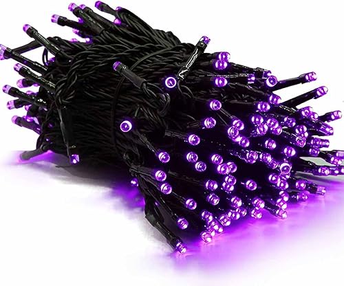 Miniatura 1 de 1 paquete de 100 luces LED solares de Navidad de 39 pies para exteriores, funciona con energía solar con 8 modos de luces impermeables para