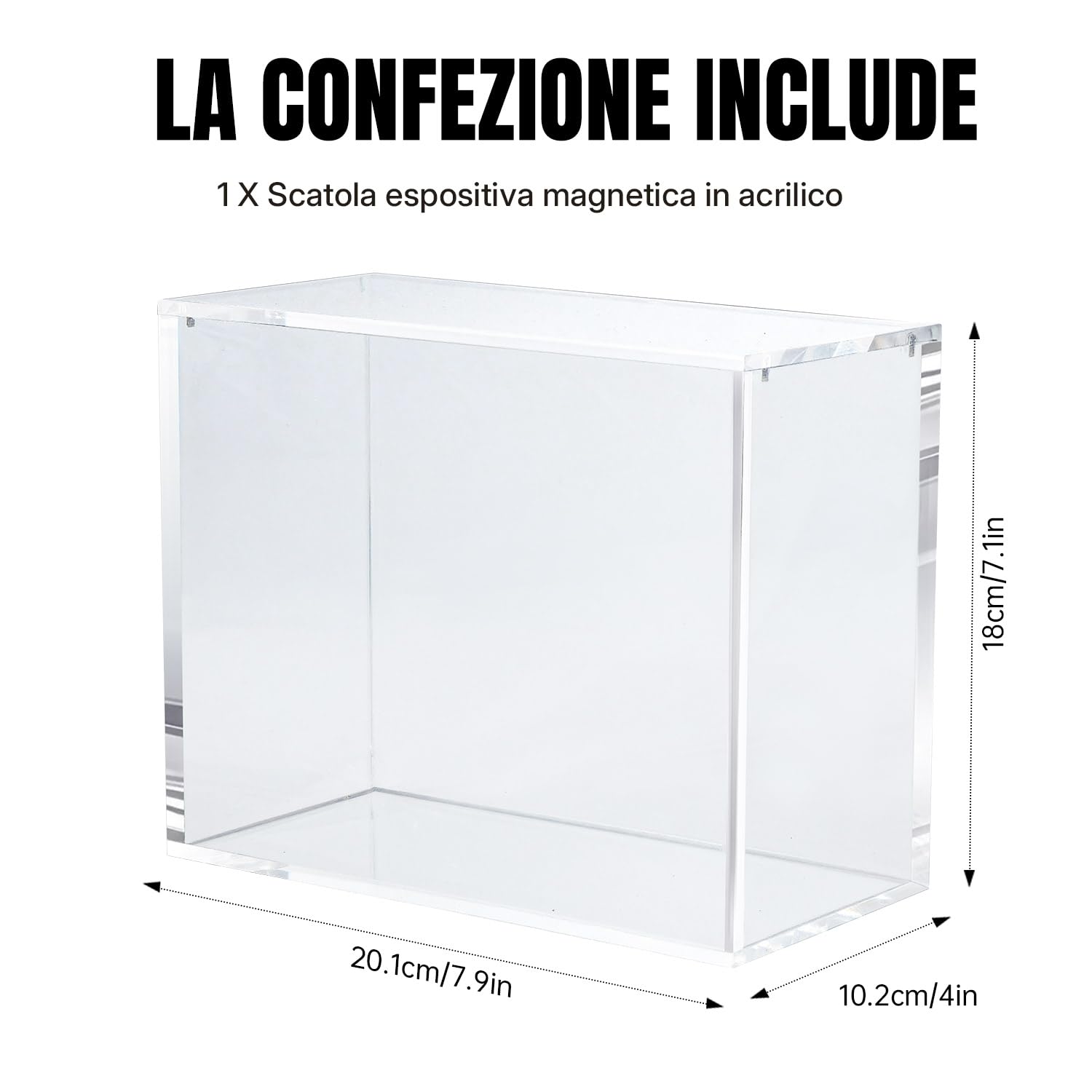 Wigearss Scatola Magnetica Acrilica, Custodia Protettiva per Pokemon Elite Trainer Box
