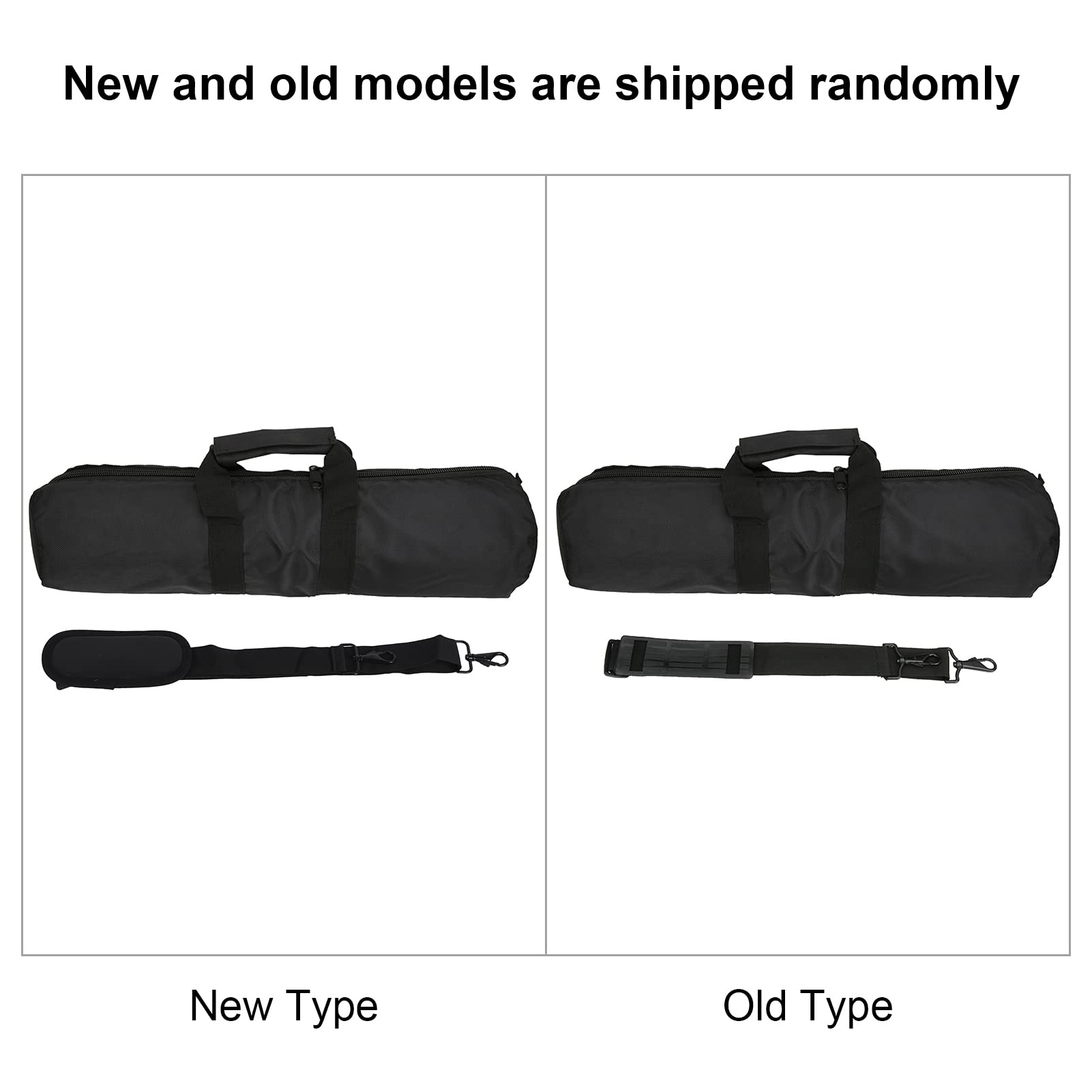 Black Nylon Tripod Transport Bag – Reinforced Photographic Equipment Protective Shoulder Bag (60cm*12cm)