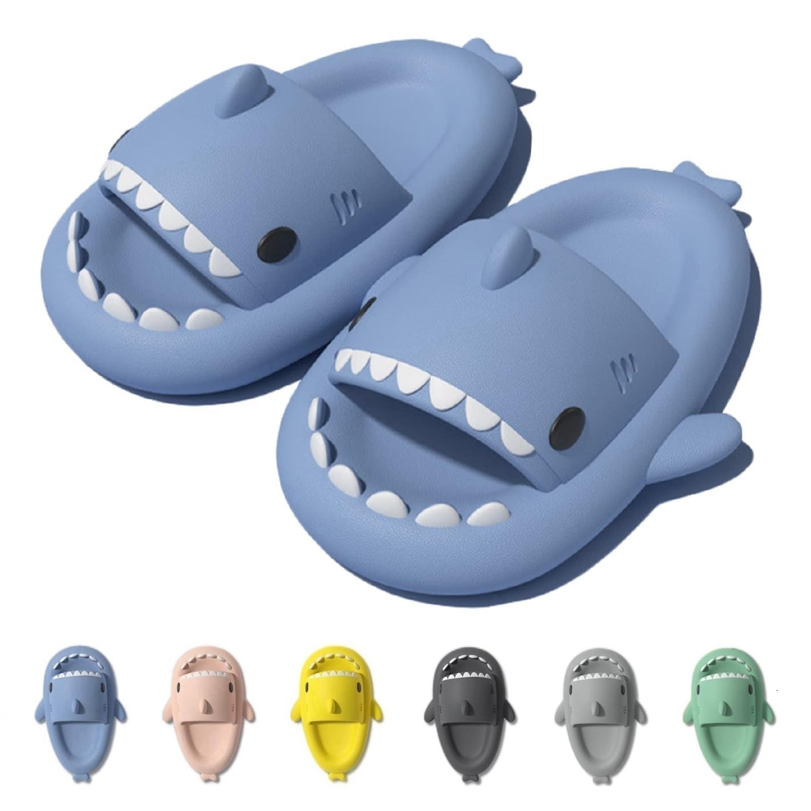 Chanclas Tiburon Mujer Hombre Shark Slippers Zapatillas Tiburón Comodas Sandalias Forma de Pez Adulto Unisex Talla EU 36-47