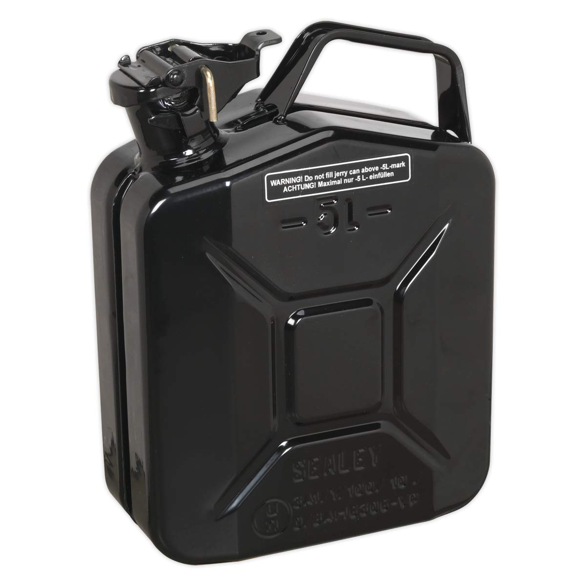 Amazon | Sealey Jc5Mb ジェリー缶 5Ltr - ブラック | ガソリン