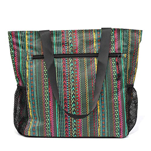 ESVAN-Original-Floral-Tote-Bag-Large-Shoulder-Bag-with-Multi-Pockets-for-Gym-Travel-Beach-Daily-Bags