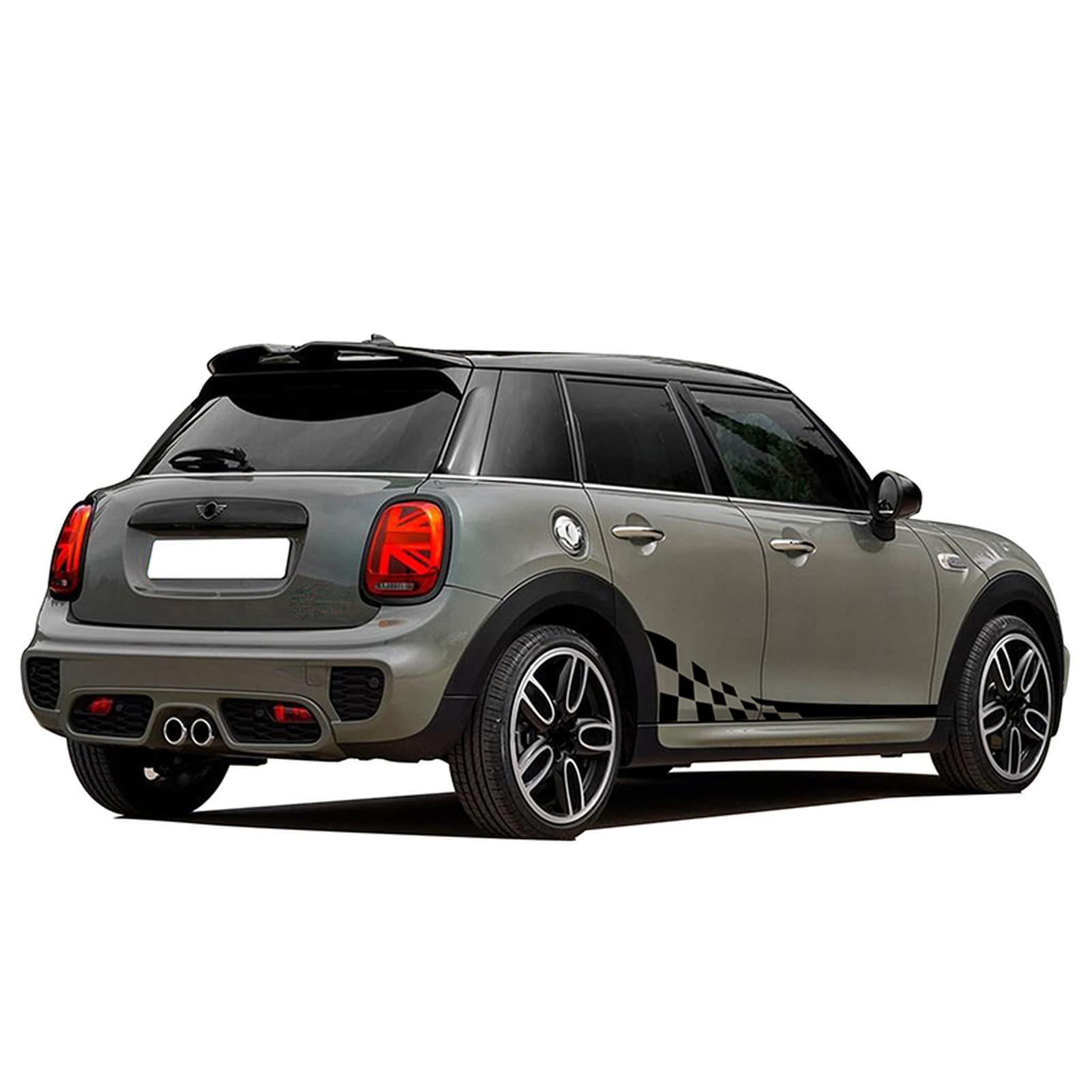 Strisce Adesive Vinile Per Mini Cooper R56 S Nero Lucido Adesivi ...