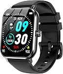Smart Watch pour les hommes femmes, 1.83" HD Smartwatch écran tactile avec appel Bluetooth, 130+ Modes de sport Fitness Tracker avec moniteur de rythme cardiaque/douche, IP68 Montres étanches compatibles avec iOS Android
