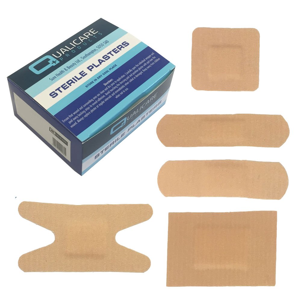 Qualicare Fabric Assorted Plasters (Box of 100)