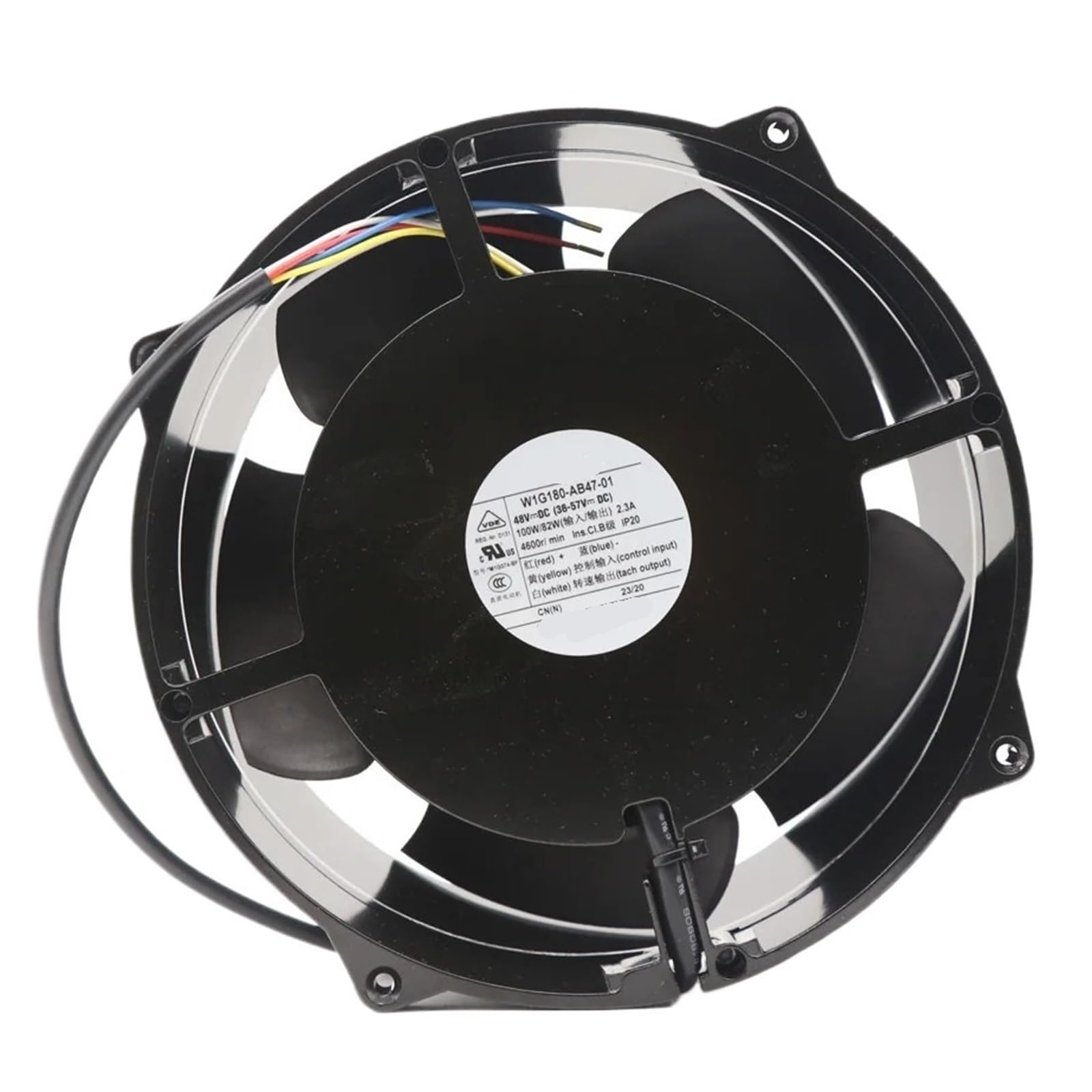 EGTDSFGJA W1G180-AB47-01 48V DC 95W 180mm 2.3A 4600RPM IP20 Cooling Fan