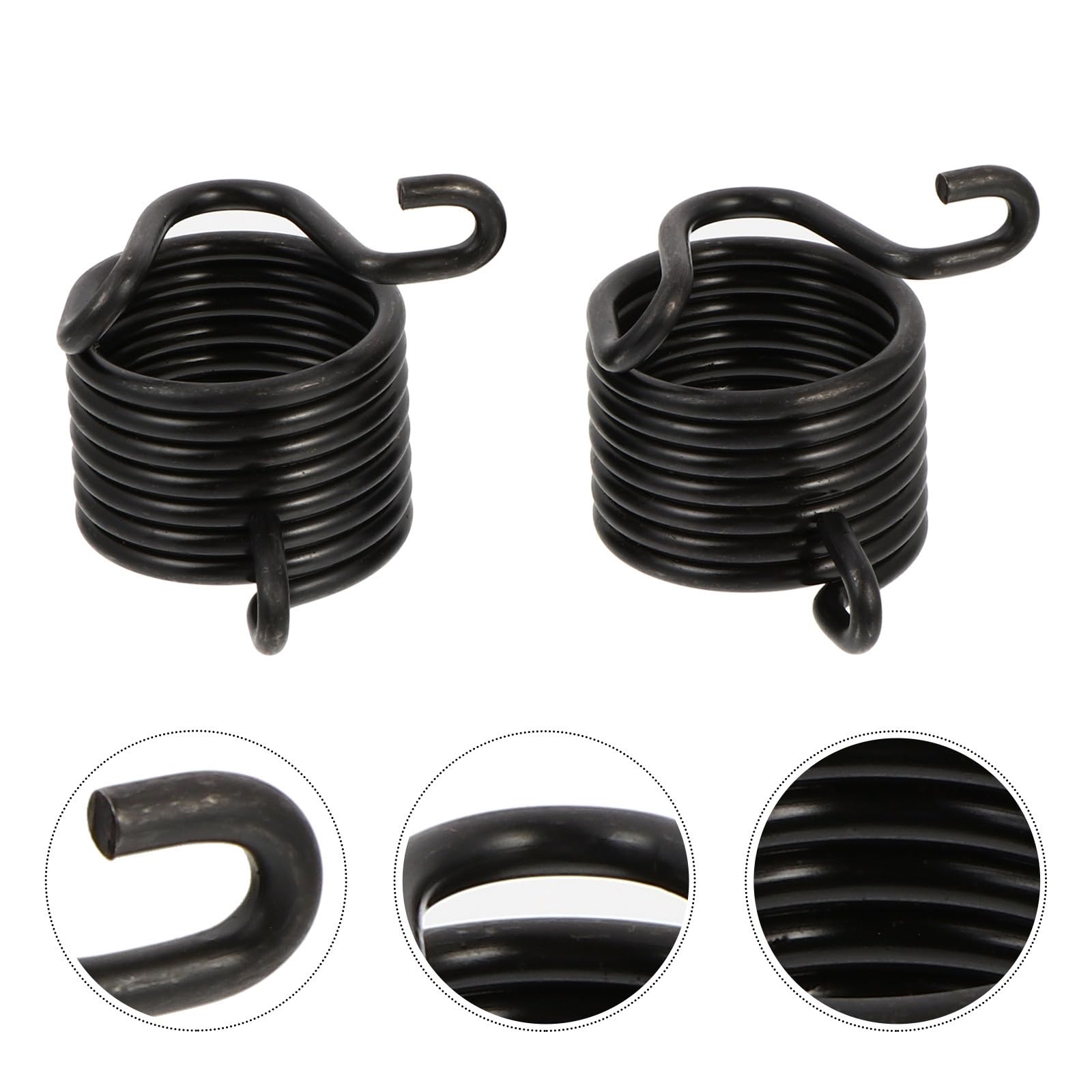 Ressort de Retenue pour Burin Pneumatique Modèle 150 190 250, 2 Pièces | Acier Noir, Résistance à Chaleur Élevée, Application Simple, Léger, Pièce de Rechange pour Marteau à Air