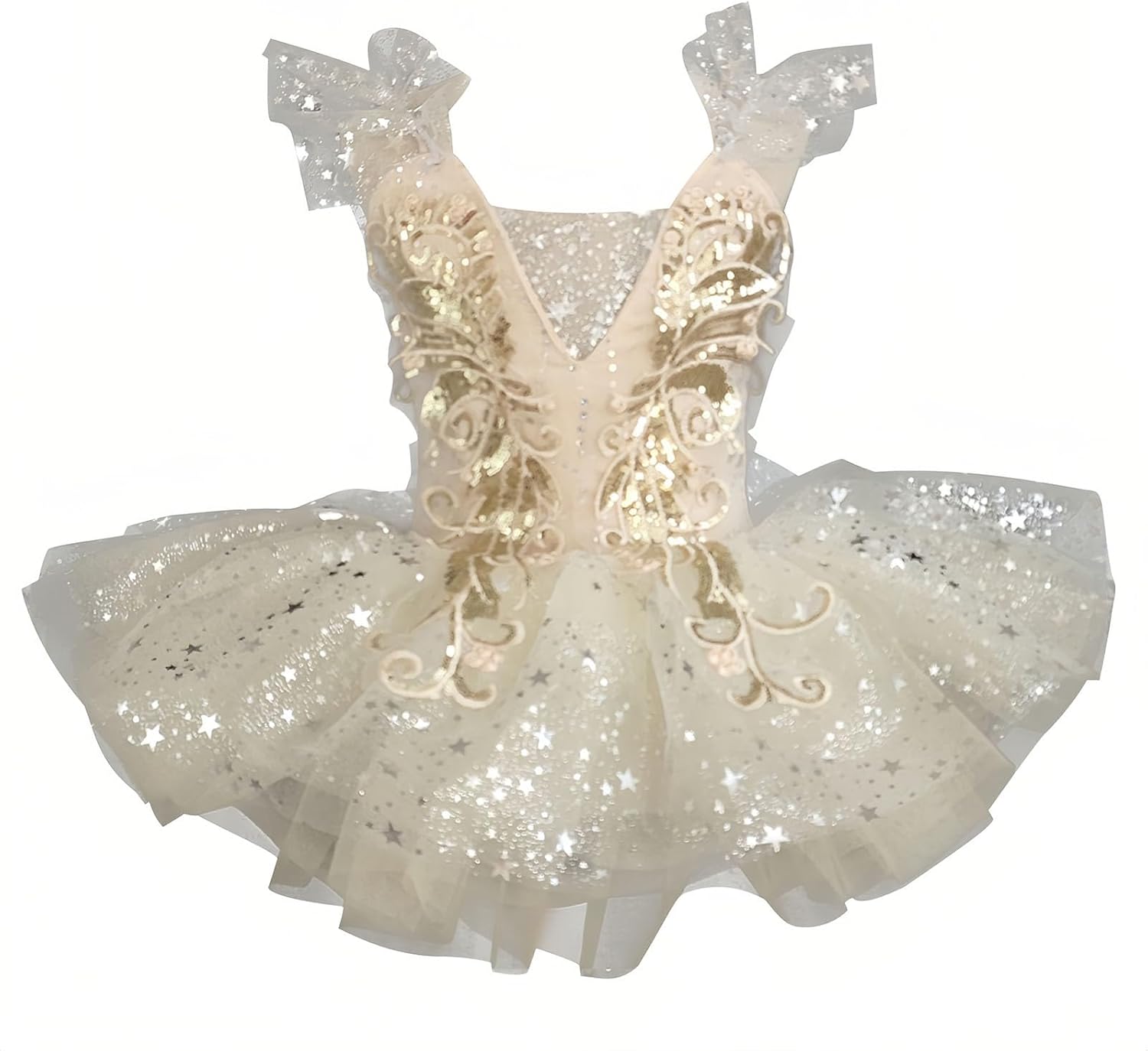 Girls Ballet Tutu Dress Sequin Lace Toddler Baby Performance Puffy Skirt Princess Swan Lake Dance Costumes