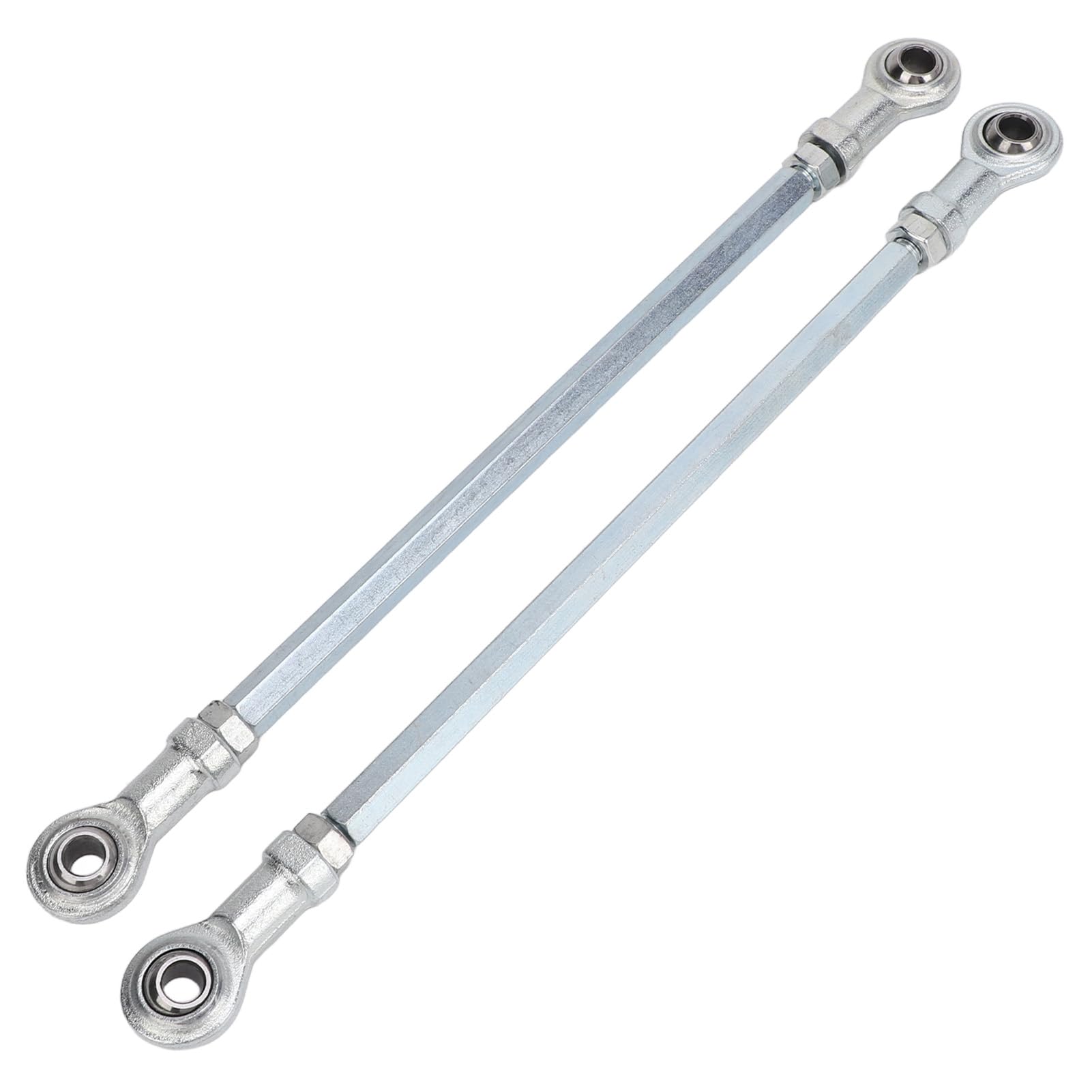 VOBOR 1 Paio Kit Tiranti ATV 280mm Lega di Acciaio Argento Kit Tiranti Giunto Sferico, Giunti Robusti Estremità 'albero Sterzo Set per Quad Dirt Bike ATV Go Kart