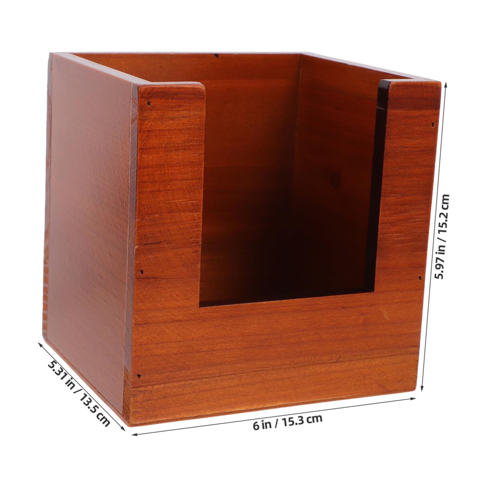 FUNOMOCYA Sturdy Wooden Recipe Holder Storage Box Vintage Organizer for Kitchen Tool Install