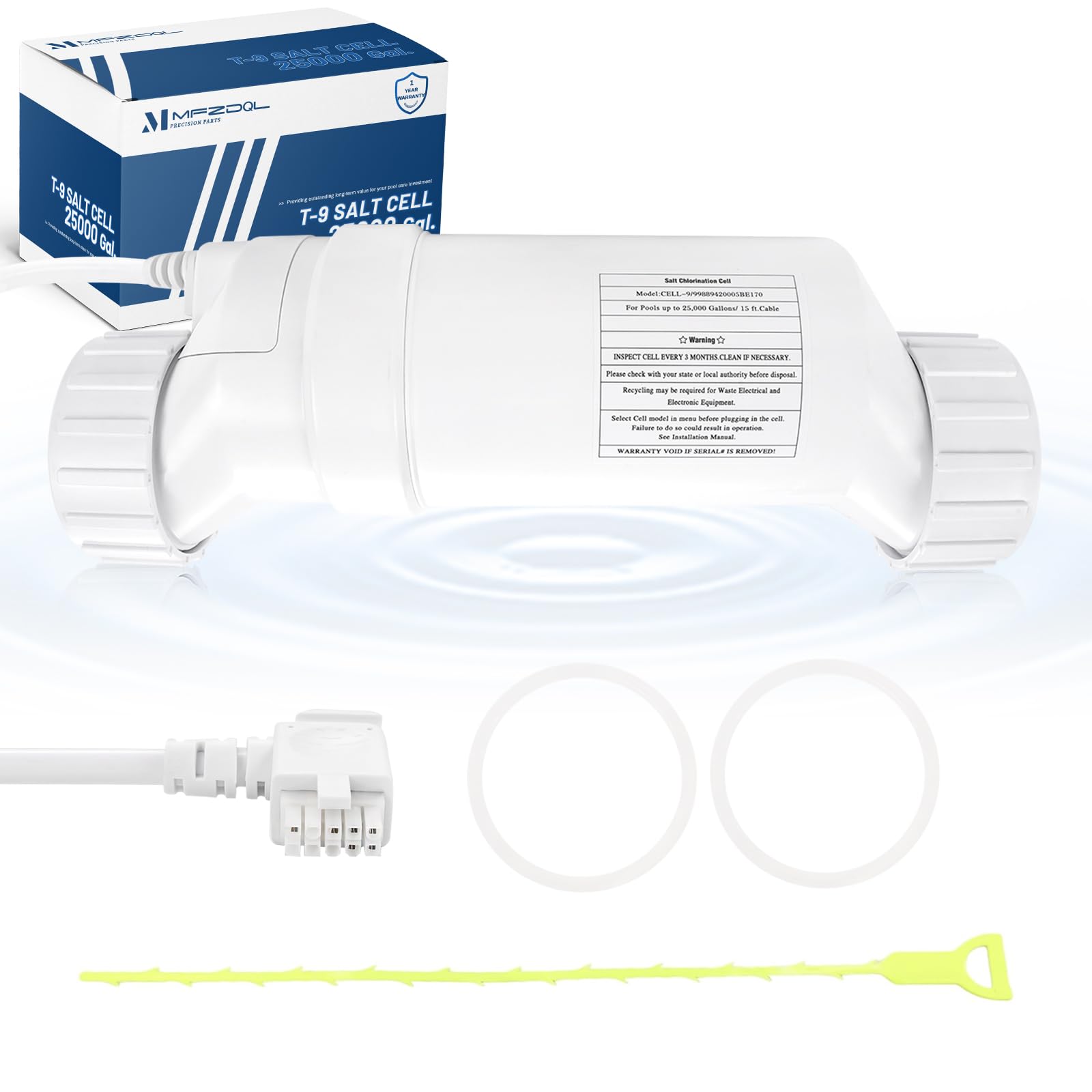 Photo 1 of T-9 Salt Cell Compatible with Hayward AquaRite AquaTrol Pro Logic, Fit for W3T-Cell-9 BLT9H, Replacement for Inground Pools Up to 25,000 Gallons