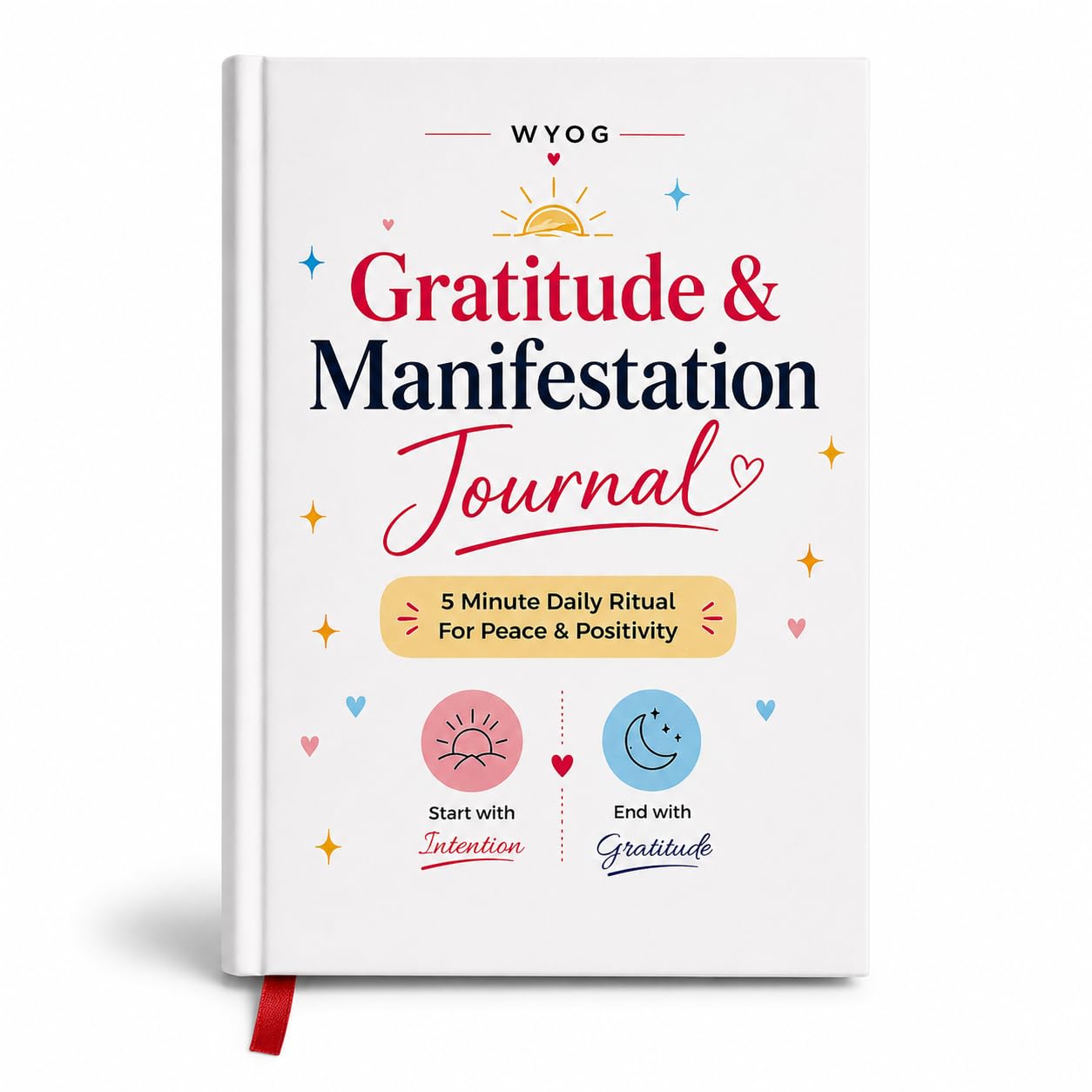 Gratitude & Manifestation Journal for Women | Daily 5 Minute Undated A5 Guided Prompts Diary | Morning & Night Ritual | 160 Pages 100 GSM Hardbound | Free Manifestation Bookmark Included-image-5